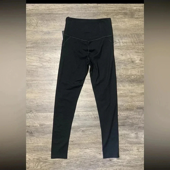 Girlfriend Collective High Rise Leggings Women's M Black Stretch Waist - Picture 2 of 3